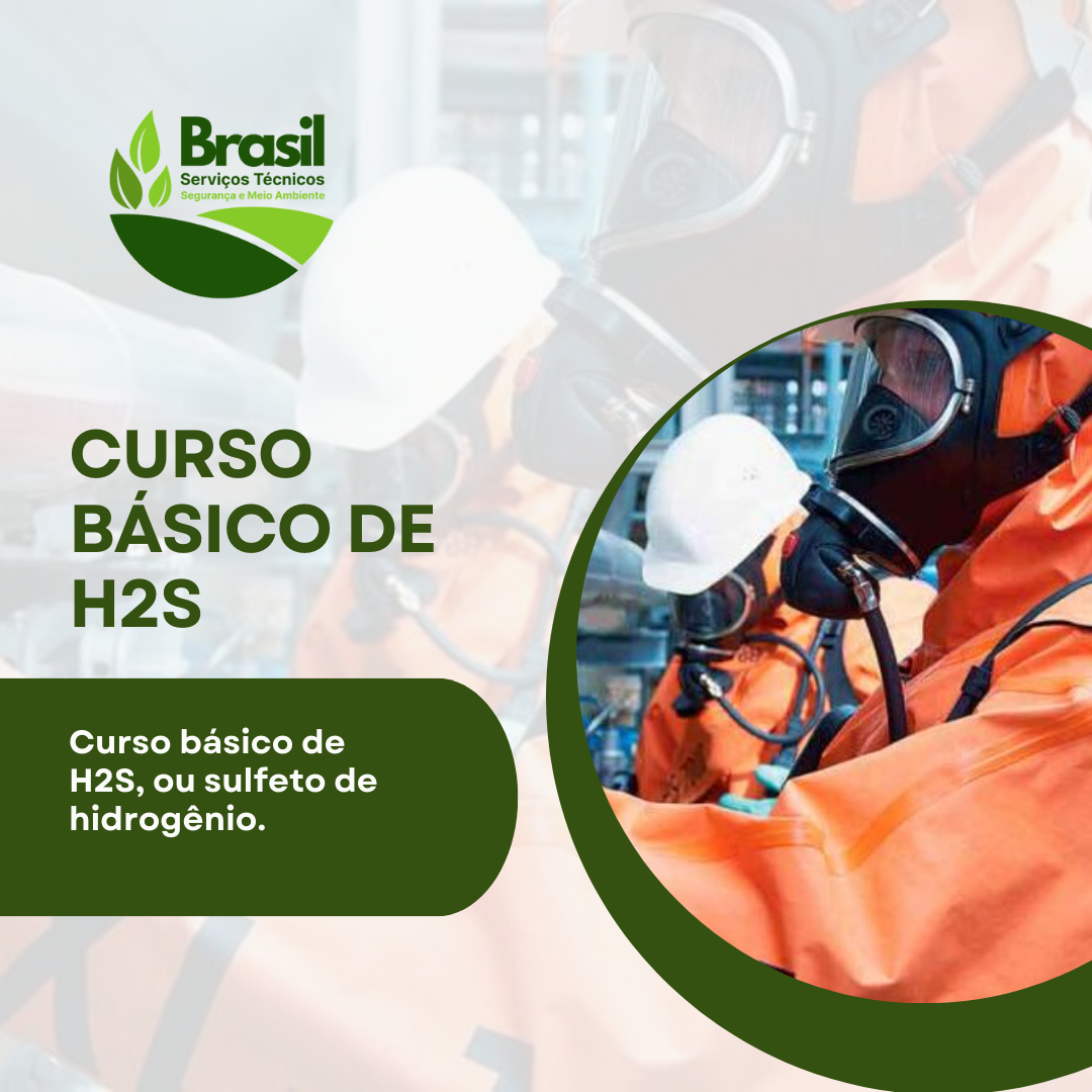 Curso básico de H2S, ou sulfeto de hidrogênio.