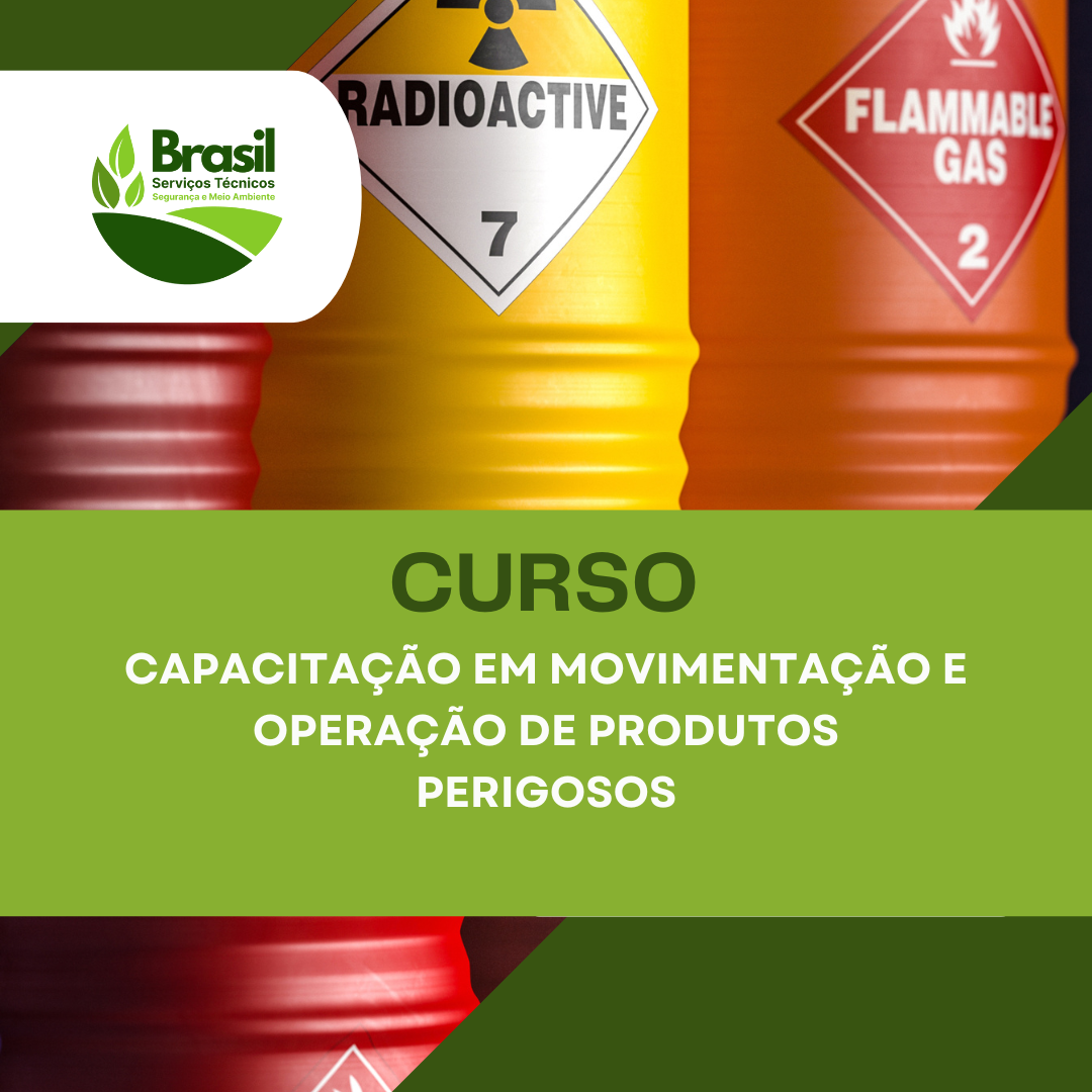 Curso de capacitação em Movimentação e Operação de Produtos Perigosos
